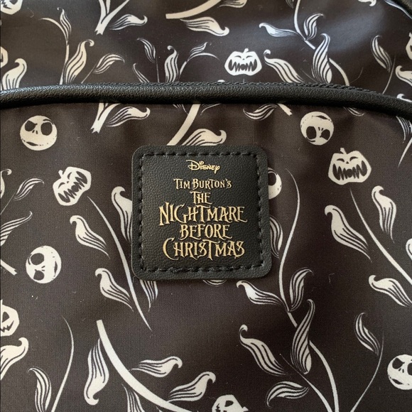 Disney Tim Burton’s “The Nightmare Before Christmas” Black & Gray Crossbody Bag - Picture 2 of 16